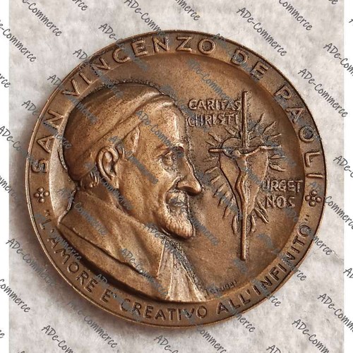 Medaglia san vincenzo paoli - medaglia,