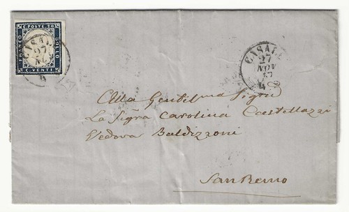 1857 sardegna c - 1857, indaco